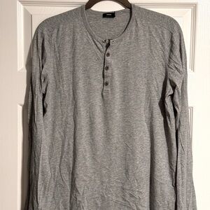 Vince long sleeve grey medium henley.